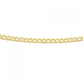 9ct-Gold-55cm-Solid-Curb-Chain on sale