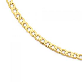9ct-Gold-60cm-Solid-Curb-Chain on sale