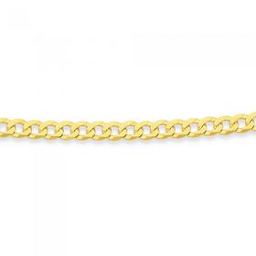 9ct-Gold-50cm-Solid-Curb-Chain on sale