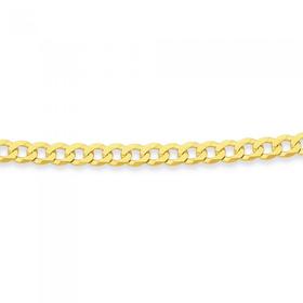 9ct-Gold-50cm-Solid-Curb-Chain on sale