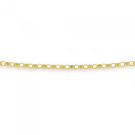 9ct-Gold-50cm-Solid-Round-Belcher-Chain on sale