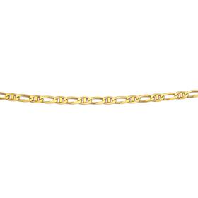 9ct+45cm+Diamond+Cut+1%2B1+Marine+Chain