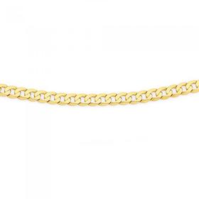 9ct-Gold-55cm-Solid-Curb-Chain on sale