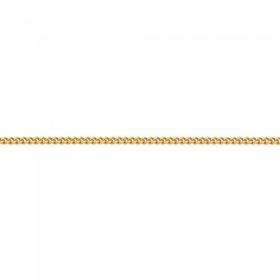 9ct+Gold+45cm+Curb+Chain