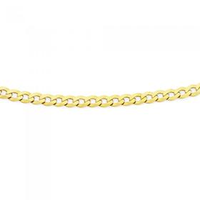 9ct-Gold-55cm-Solid-Curb-Chain on sale