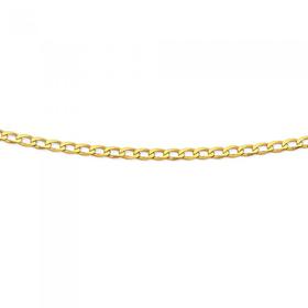 Solid+9ct%2C+45cm+Curb+Chain