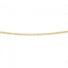 9ct-Gold-45cm-Diamond-Cut-Oval-Belcher-Chain on sale