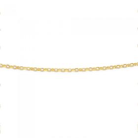 9ct-Gold-45cm-Solid-Oval-Belcher-Chain on sale