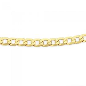 9ct-Gold-50cm-Bevelled-Curb-Chain on sale