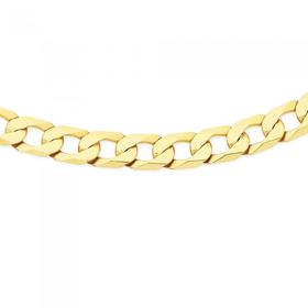 9ct-Gold-60cm-Solid-Curb-Gents-Chain on sale