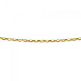 9ct-Gold-45cm-Hollow-Oval-Belcher-Chain on sale