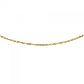 9ct+Gold+40cm+Curb+Chain