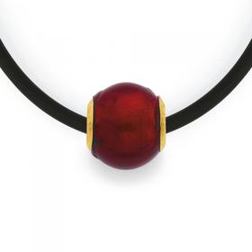 9ct+45cm+%27Love%27+Murano+Bead+Necklet