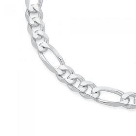 Silver-55cm-31-Figaro-Chain on sale
