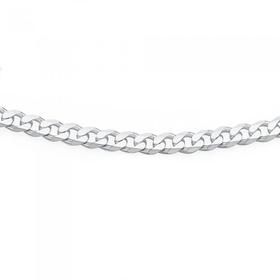 Silver+45cm+Curb+Chain