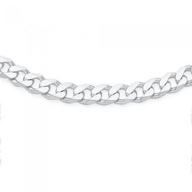 Sterling+Silver+60cm+Curb+Gents+Chain