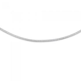 Silver-45cm-Flat-Snake-Chain on sale