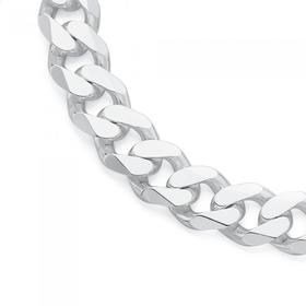 Silver+55cm+Heavy+Curb+Chain
