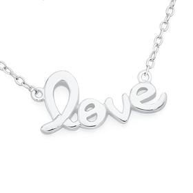 Silver-Love-Necklet on sale