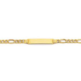 9ct-19cm-Figaro-31-ID-Bracelet on sale