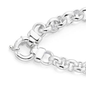 Silver+Belcher+Bolt+Ring+Bracelet
