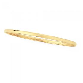 9ct+Gold+65mm+Solid+Bangle