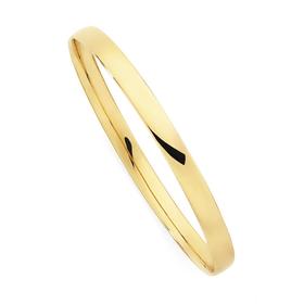 9ct-Gold-65mm-Solid-Bangle on sale