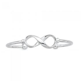 Silver-Infinity-Slave-Bangle on sale