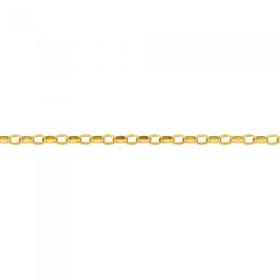 9ct-Gold-27cm-Solid-Oval-Belcher-Anklet on sale