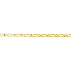 9ct-Gold-25cm-Figaro-11-Anklet on sale