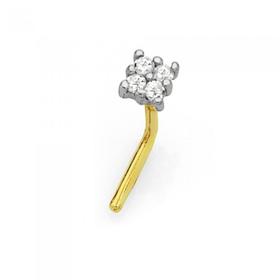 9ct-Gold-Diamond-Invisible-Set-Nose-Stud on sale