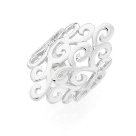 Silver-Scroll-Dress-Ring on sale