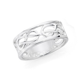 Silver+Intertwined+Infinity+Ring