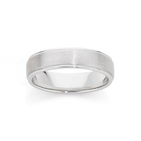 Sterling+Silver+Matte+Comfort+Fit+Ring