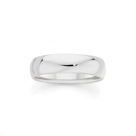 Silver-6mm-Half-Round-Gents-Ring on sale