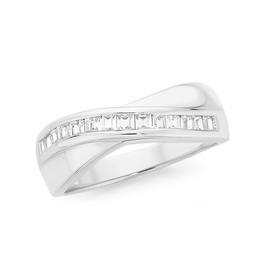 Silver-Princess-CZ-Kiss-Ring-Size-Q on sale