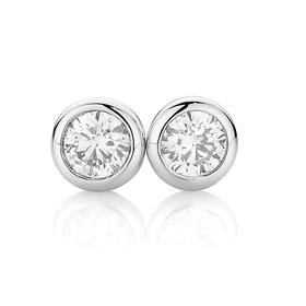 9ct-White-Gold-Diamond-Studs on sale