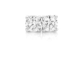 9ct-White-Gold-Diamond-Studs on sale