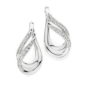 9ct-White-Gold-Diamond-Earrings on sale