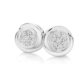 9ct-White-Gold-Diamond-Studs on sale