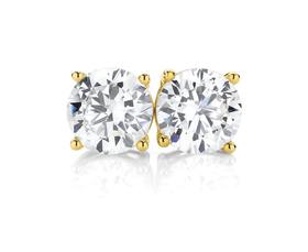 9ct-Gold-CZ-Studs on sale