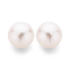 9ct-Gold-Cultured-Fresh-Water-Pearl-Studs on sale