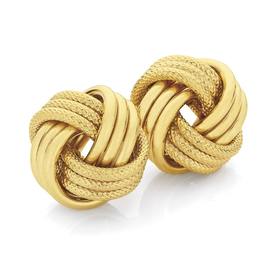 9ct-Gold-Knot-Stud-Earrings on sale