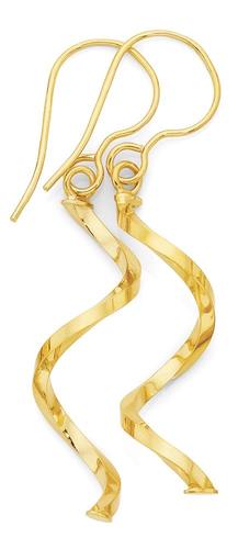 9ct-Gold-Twist-Drop-Earrings on sale