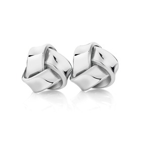 Silver-Knot-Earrings on sale