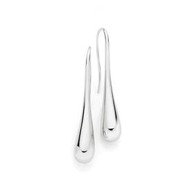 Silver-Bomber-Drop-Earrings on sale