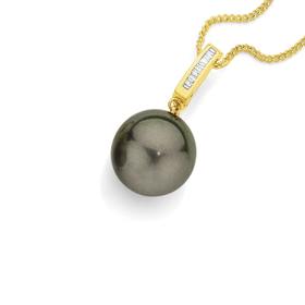 9ct-Gold-Tahitian-Pearl-Diamond-Enhancer-Pendant on sale