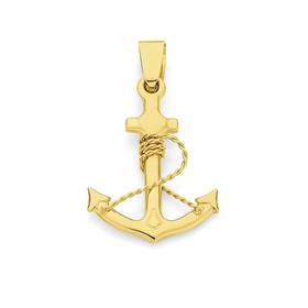 9ct-Gold-Anchor-Gents-Pendant on sale