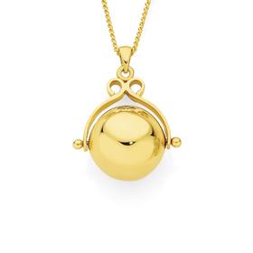 9ct+Gold+Spinner+Ball+Pendant