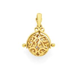 9ct+Gold+Filigree+Ball+Spinner+Enhancer